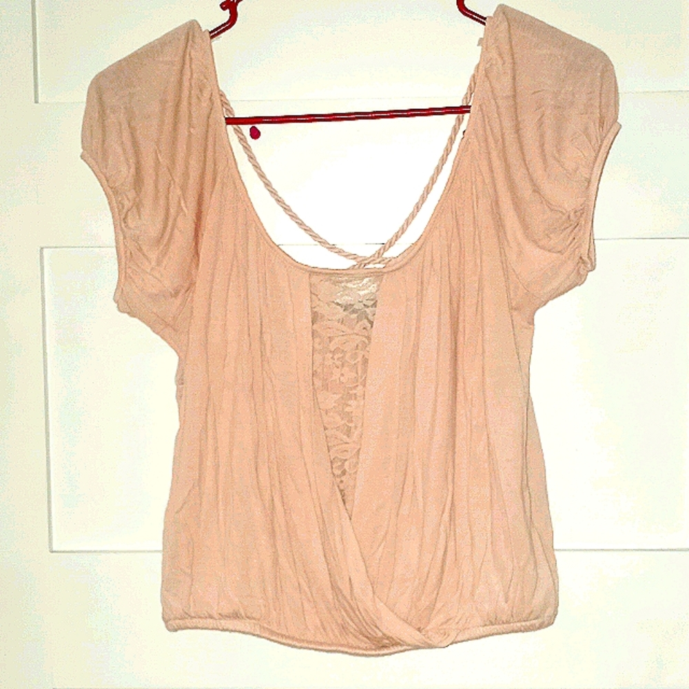 🦋 Charlotte Russe Peach Blouse.